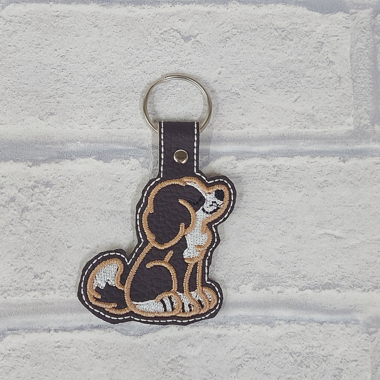 Handmade Vinyl Keyring - Dog - Various