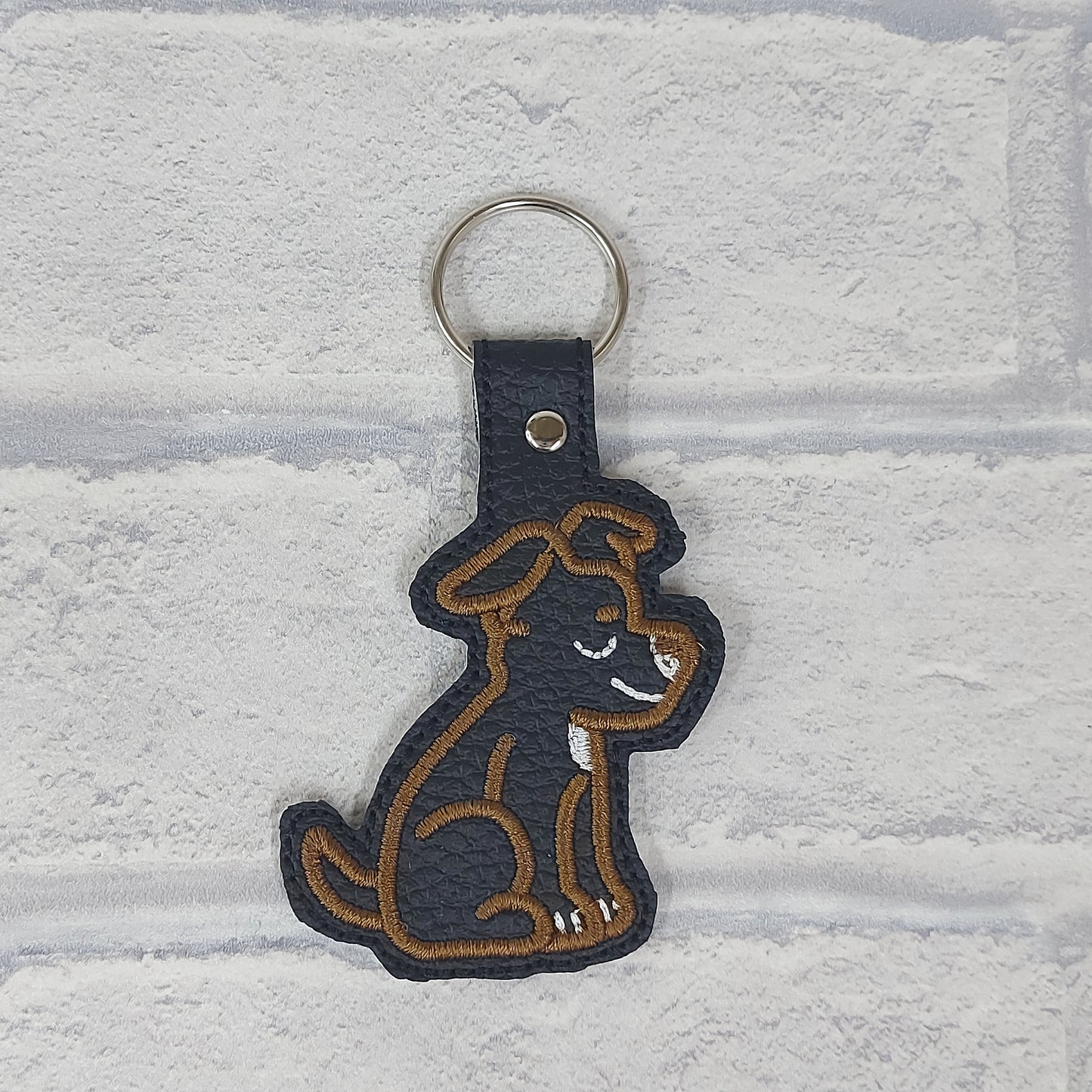 Handmade Vinyl Keyring - Dog - Various
