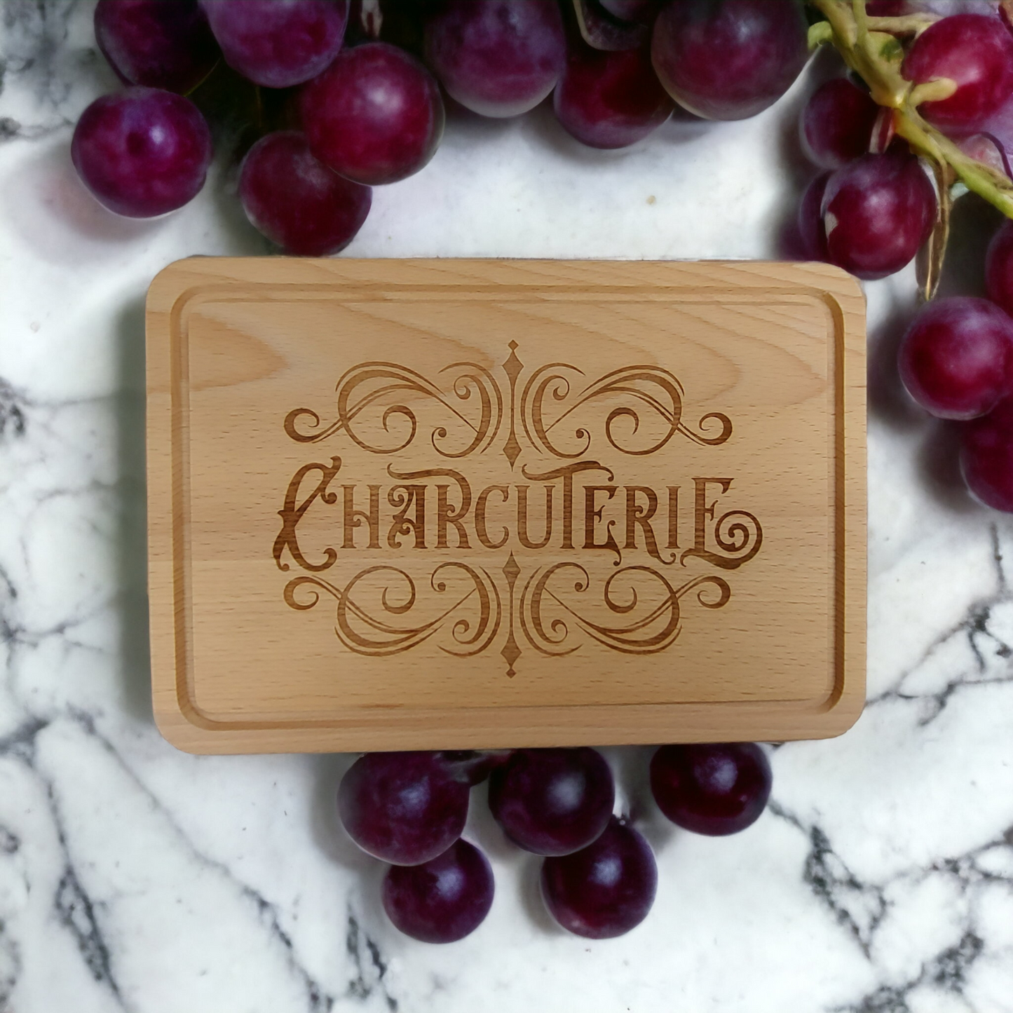 Beech Chopping Board Medium Rectangle - engraved Charcuterie