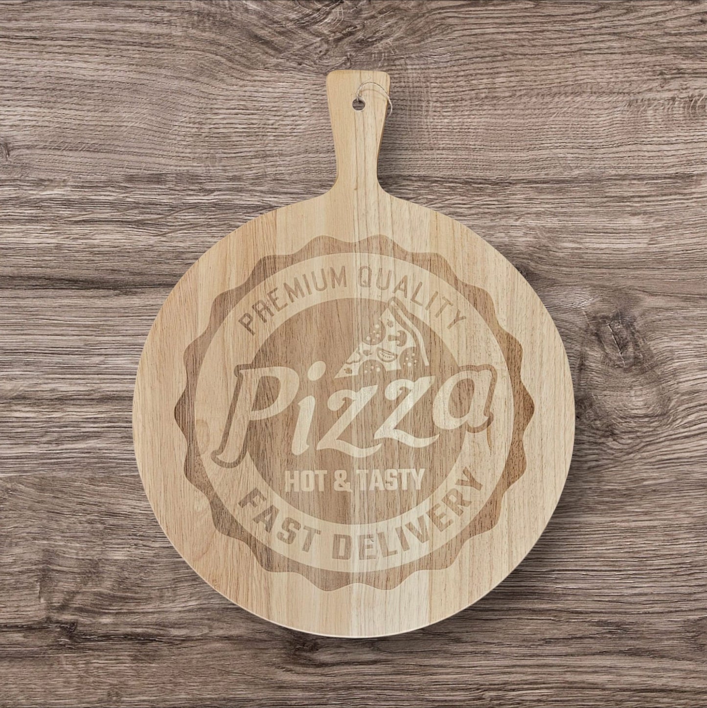 PIZZA BOARD - 34cm Laser engraved design