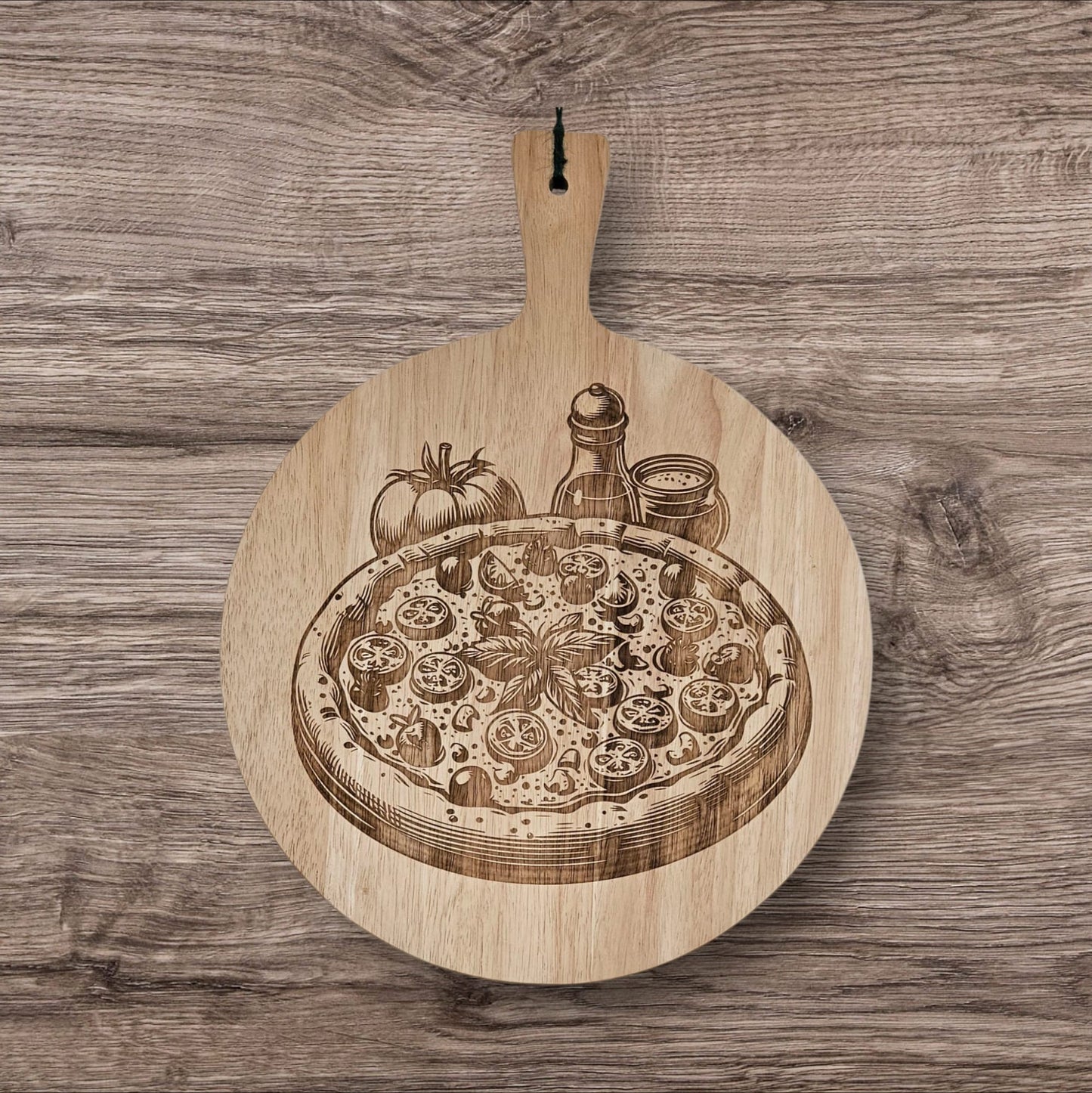 PIZZA BOARD - 34cm Laser engraved design