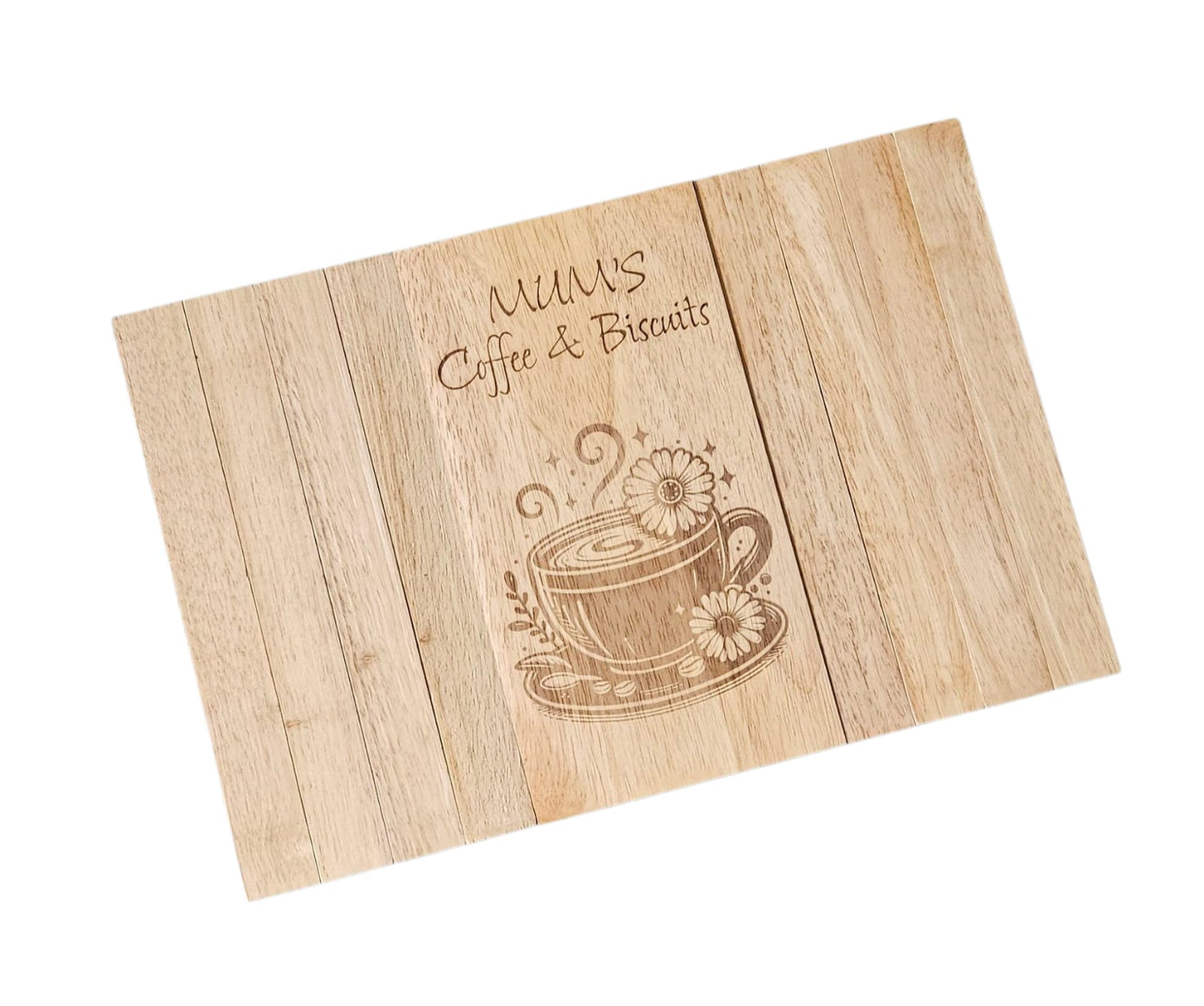 Personalised Flexible Sofa Tray - Mum's Coffee & Biscuits
