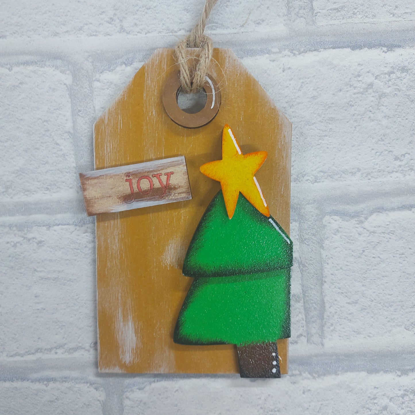 PAINTABLE MDF BLANK KIT - Christmas Ornament - Large Tree Tag