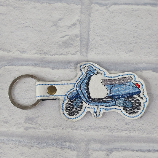 Handmade Vinyl Keyring - Scooter