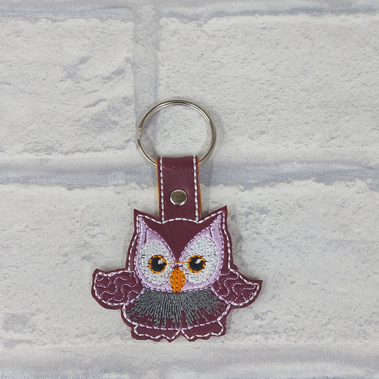 Handmade Vinyl Keyring - Small Owl