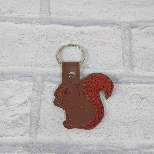 Handmade Vinyl Keyring - Squirrel