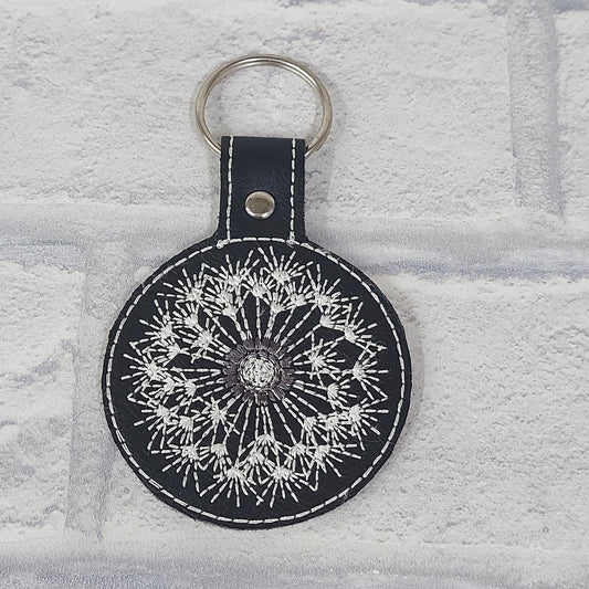 Handmade Vinyl Keyring - Dandelion Seeds