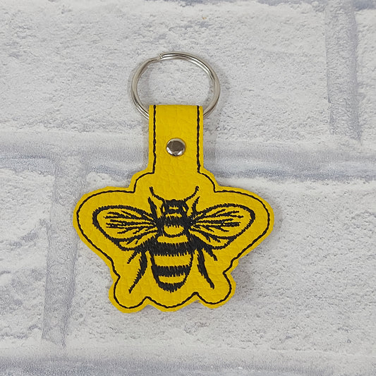 Handmade Vinyl Keyring - Bee