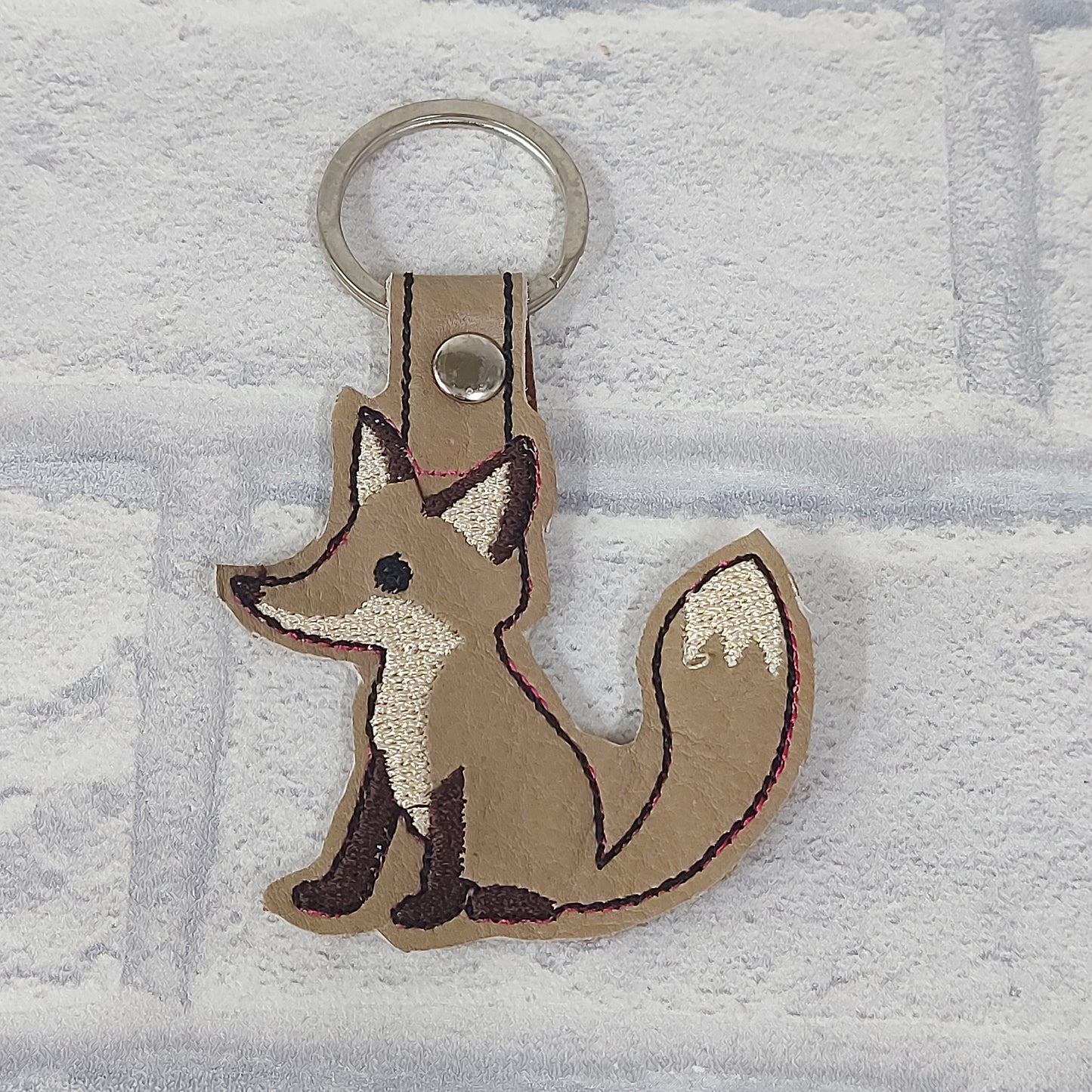 Handmade Vinyl Keyring - Fox