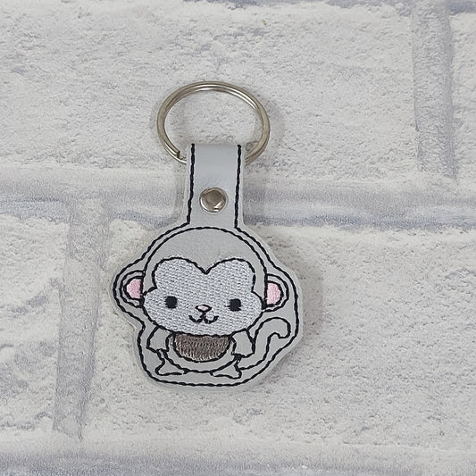 Handmade Vinyl Keyring - Small Monkey