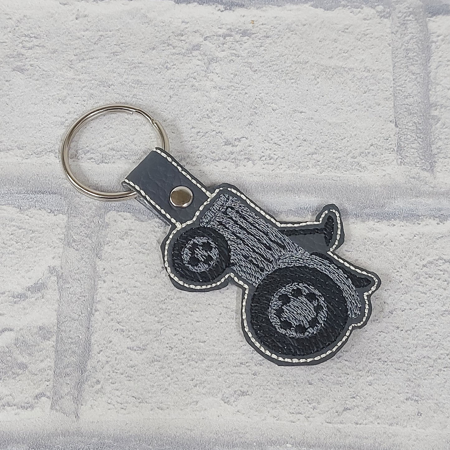 Handmade Vinyl Keyring - Tractor