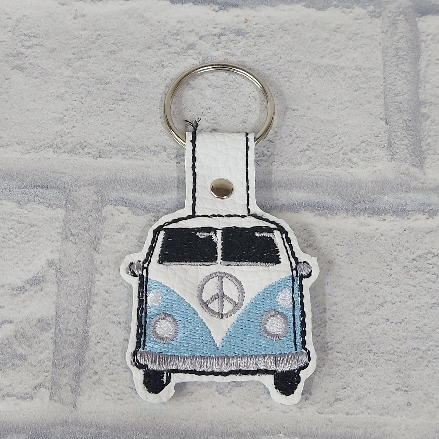 Handmade Vinyl Keyring - Campervan