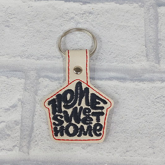 Handmade Vinyl Keyring - Home Sweet Home