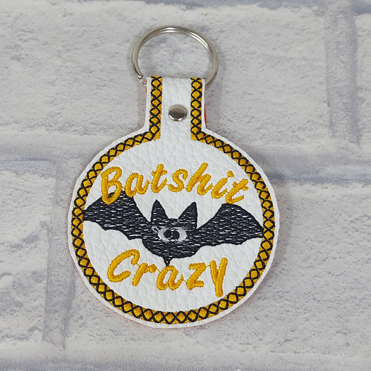 Handmade Vinyl Keyring - Batshit Crazy