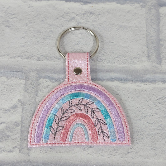 Handmade Vinyl Keyring - Rainbow