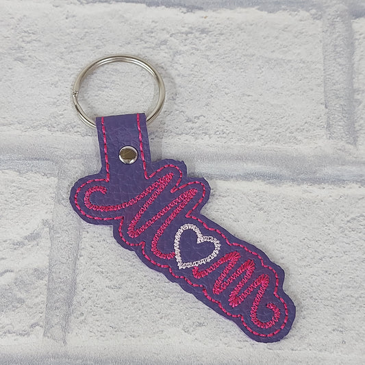 Handmade Vinyl Keyring - Mum