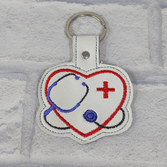 Handmade Vinyl Keyring - Healthcare