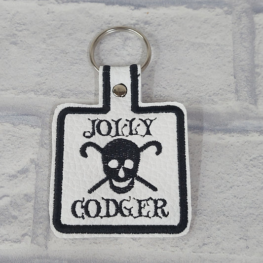 Handmade Vinyl Keyring - Jolly Codger