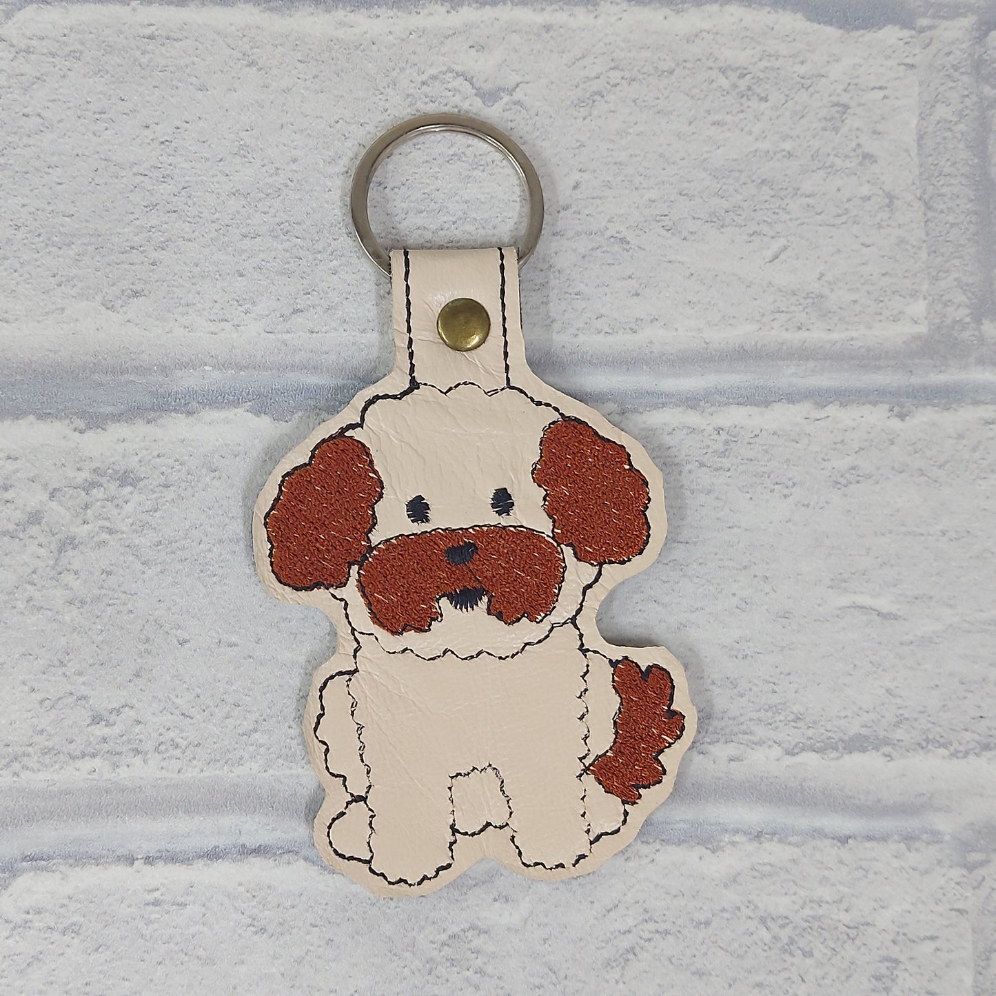 Handmade Vinyl Keyring - Dog -  Shih Tzu