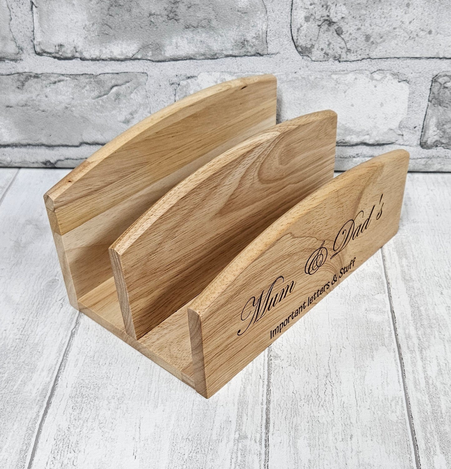 Personalised wooden Letter rack