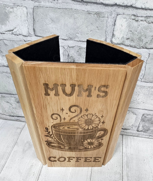 Personalised Flexible Sofa Tray - Mum's Coffee