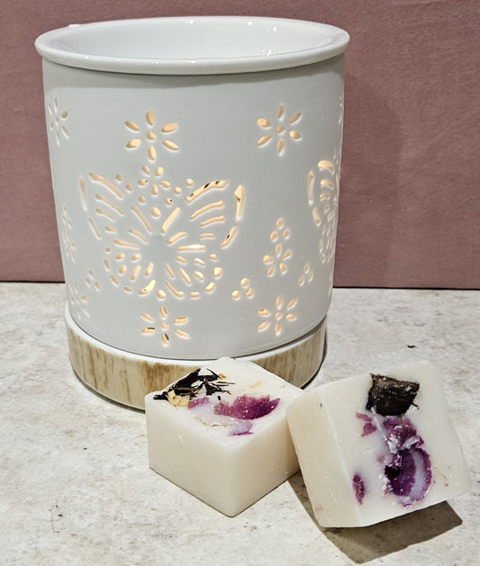 Wax Melt Burner - Ceramic with Butterfly cutout