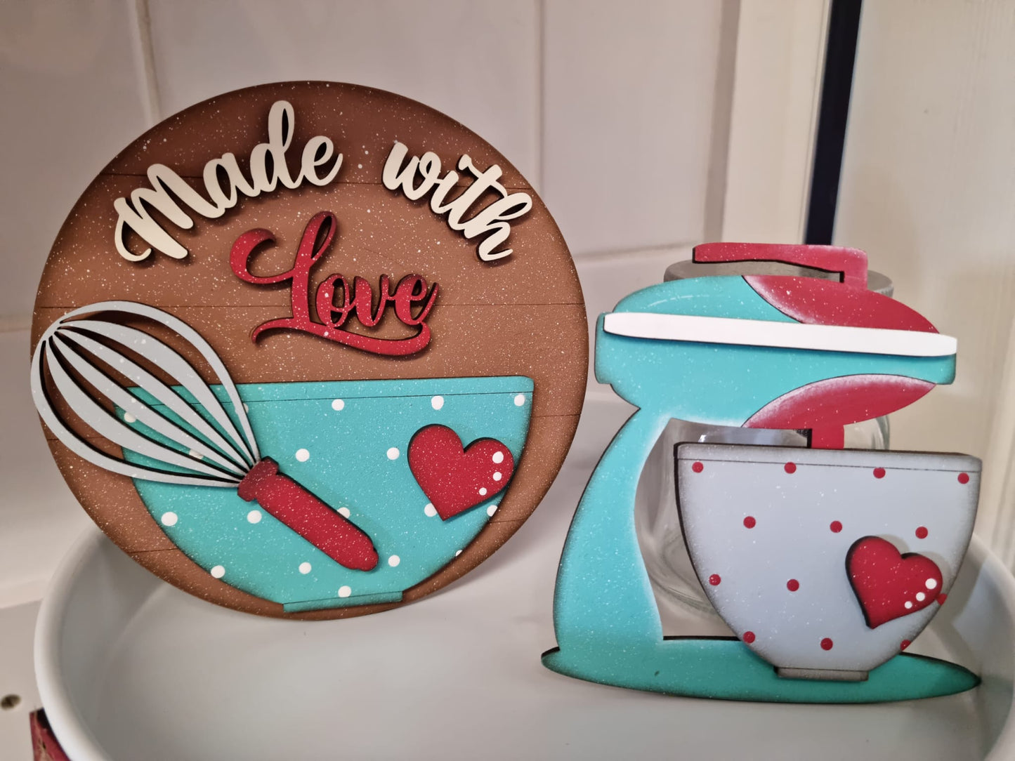 PAINTABLE MDF BLANK - Vintage Baking Set