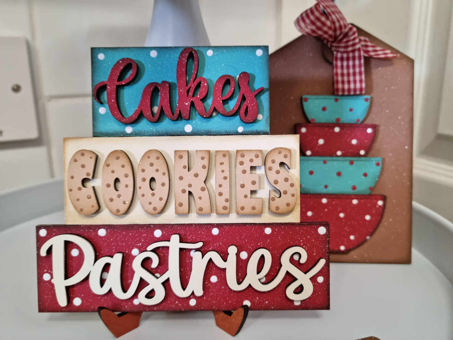 PAINTABLE MDF BLANK - Vintage Baking Set