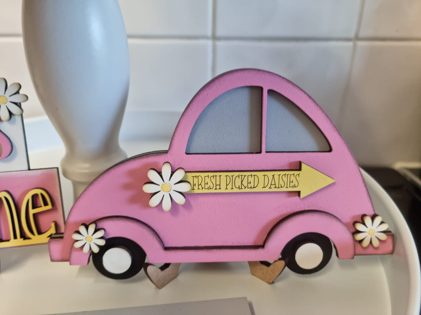 PAINTABLE MDF BLANK KIT - Daisy Beetle shelf sitter Small