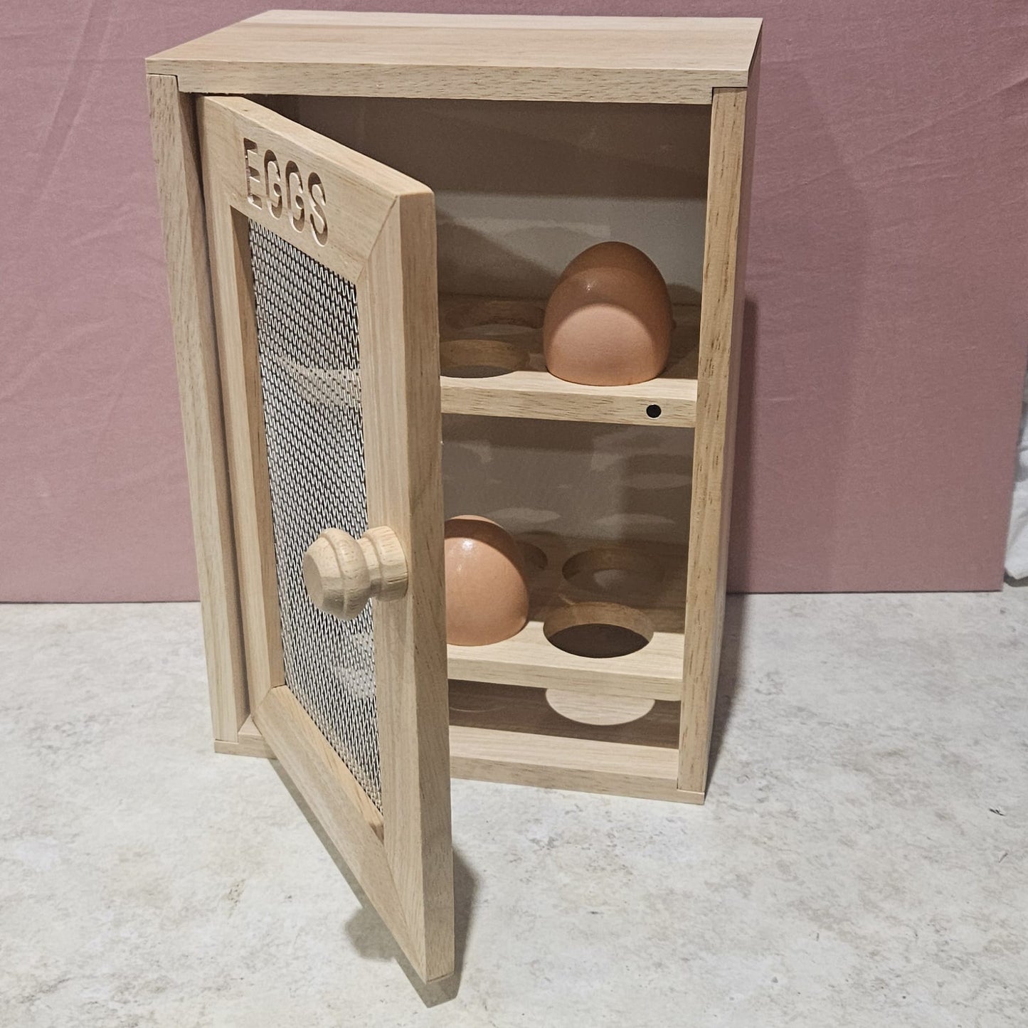 Hevea Wood Egg Storage unit Storage Cupboard