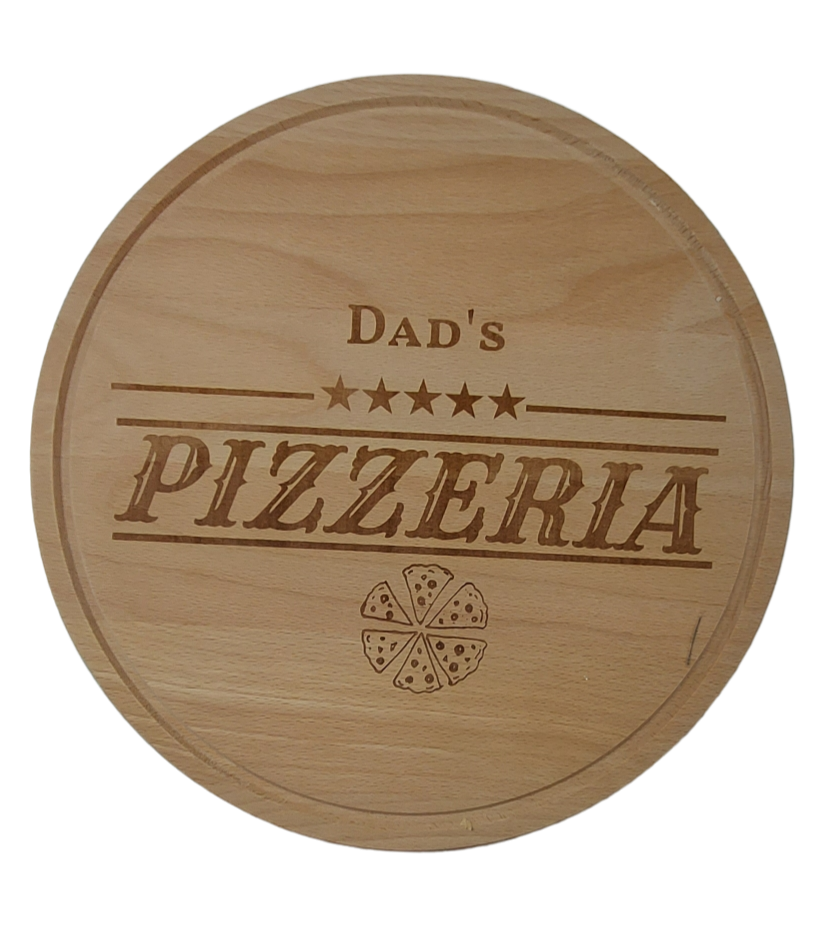 Beech Chopping Board 300mm diameter - Dad's Pizzeria