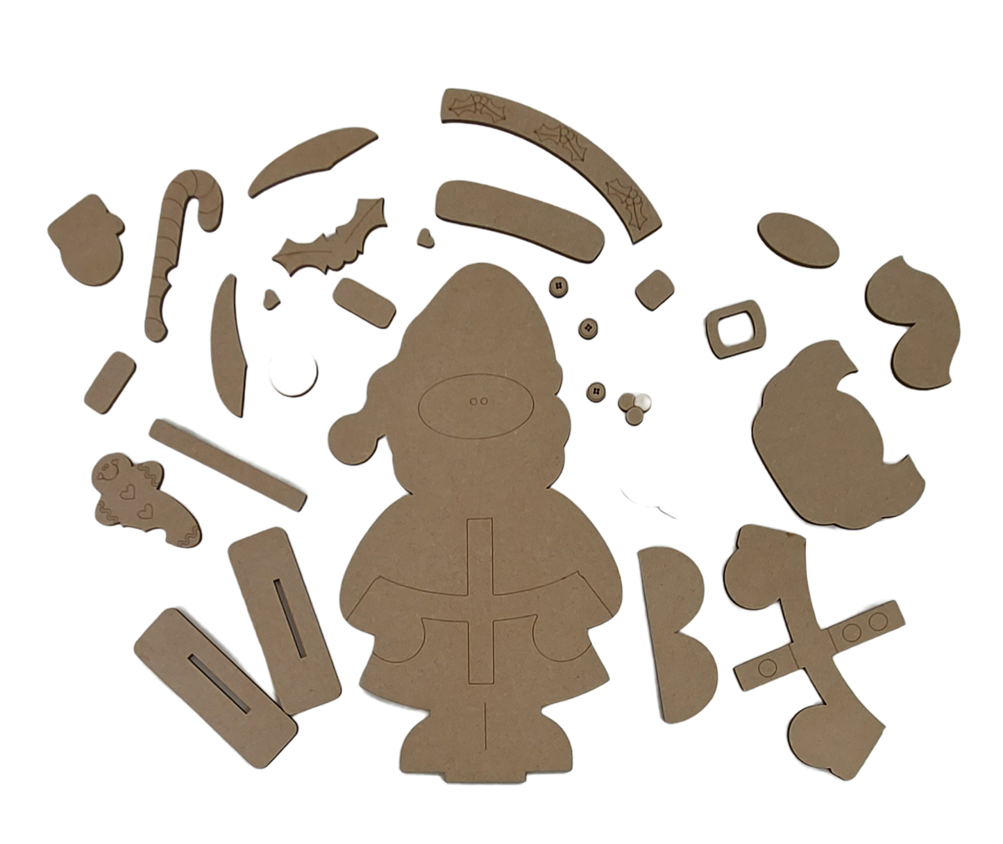 Blank MDF paintable Kit - Father Christmas