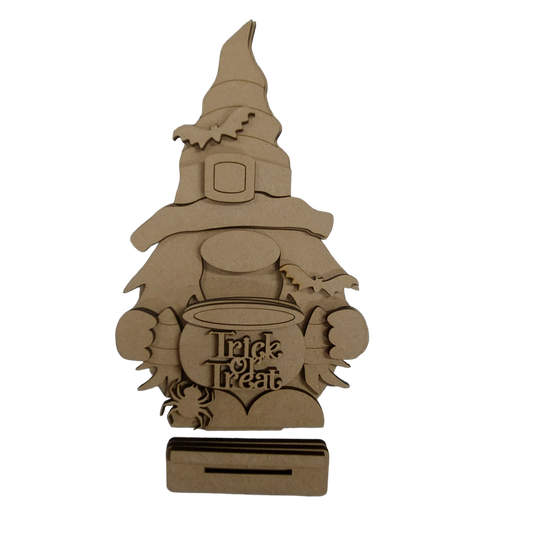 PAINTABLE MDF HALLOWEEN WITCH GONK / GNOME KIT