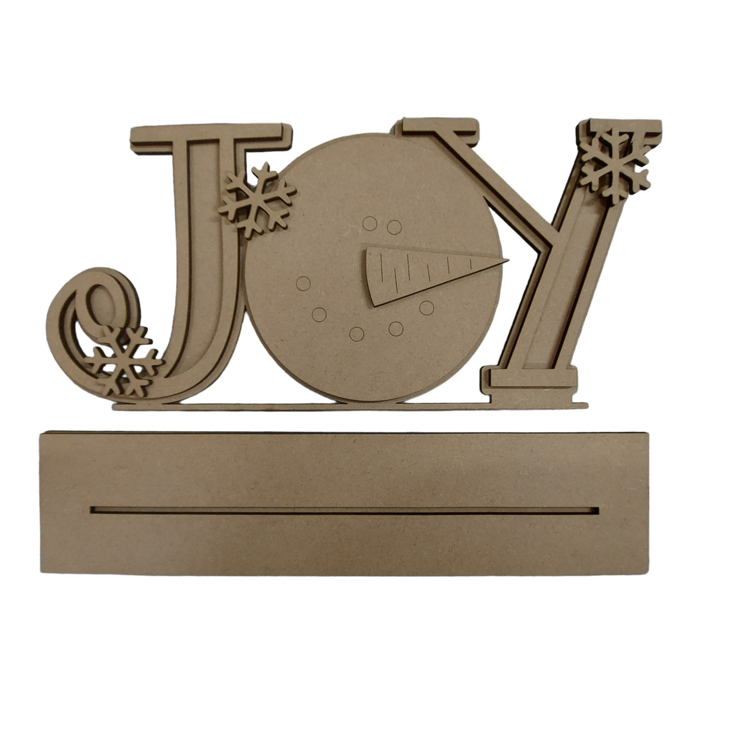 PAINTABLE MDF BLANK KIT - Large JOY on stand