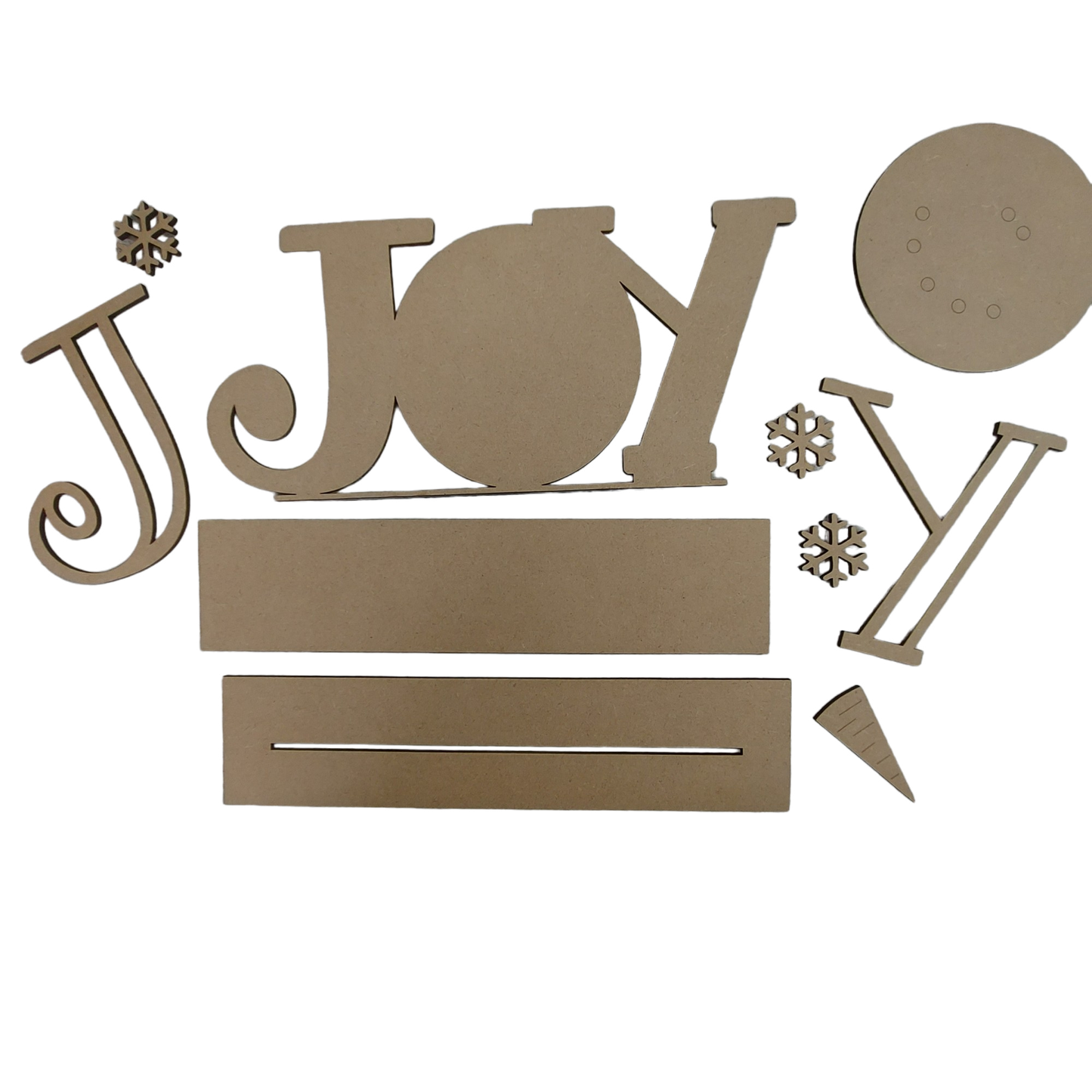 PAINTABLE MDF BLANK KIT - Large JOY on stand