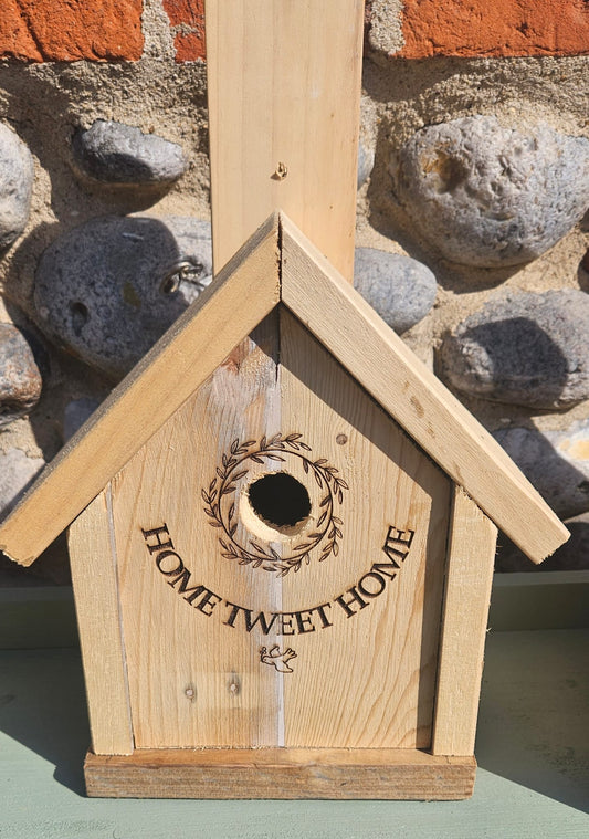Bird Nest Box - Recycled Wood