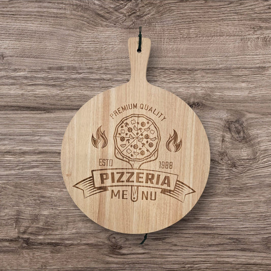 PIZZA BOARD - 34cm Laser engraved design