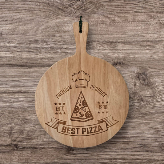 PIZZA BOARD - 34cm Laser engraved design