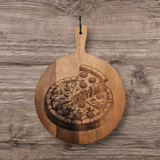 PIZZA BOARD - 34cm Laser engraved design