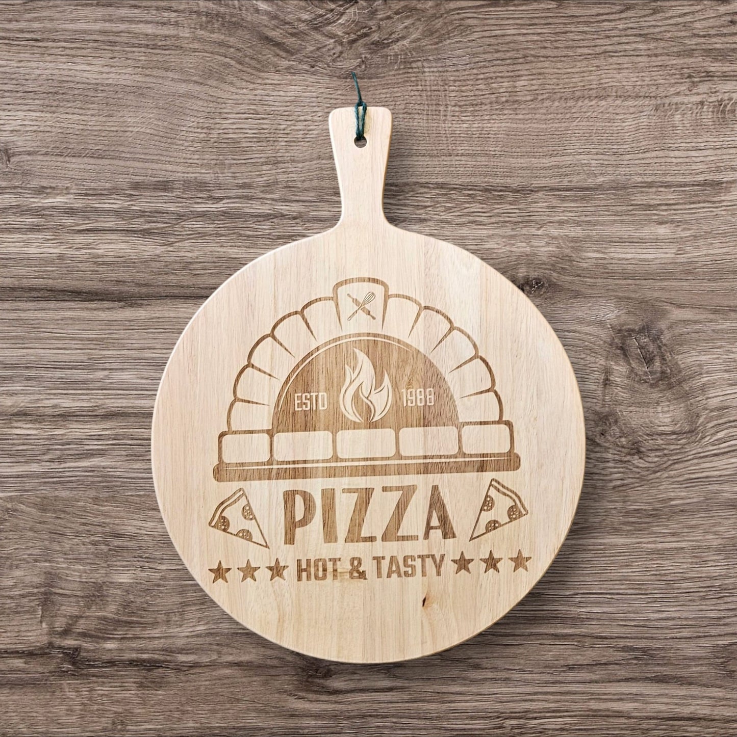 PIZZA BOARD - 34cm Laser engraved design
