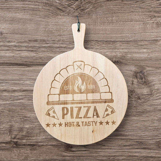 PIZZA BOARD - 34cm Laser engraved design
