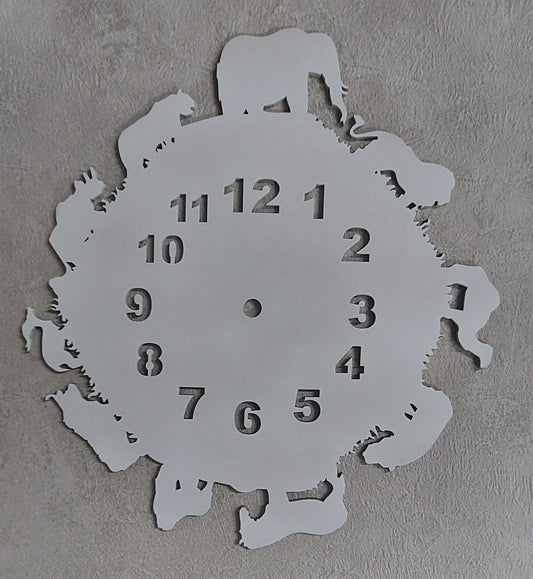 PAINTABLE SAFARI CLOCK