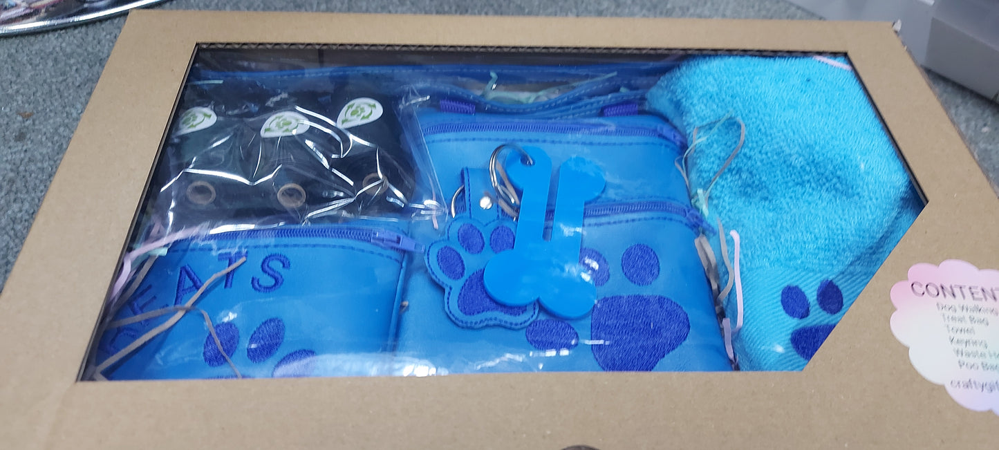 ULTIMATE DOG WALKING GIFT SET BLUE/BLUE