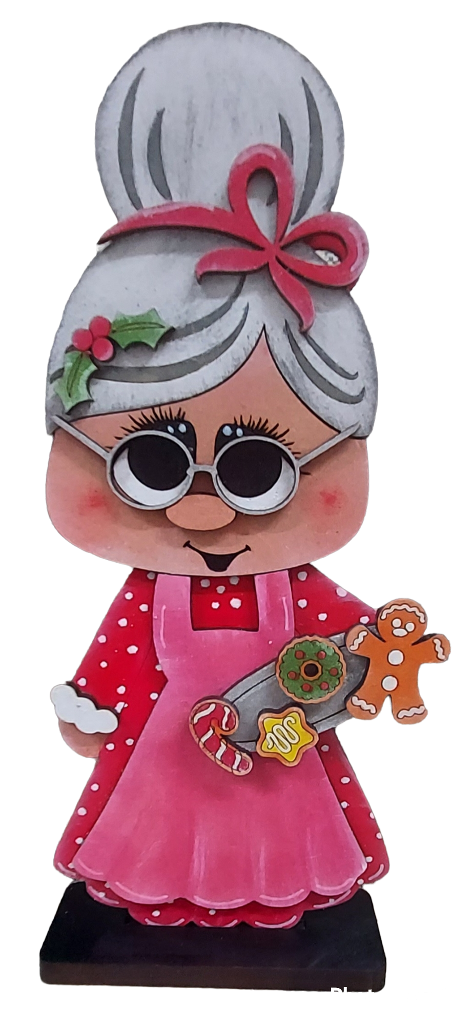 PAINTABLE MRS CLAUS. Christmas Ornament