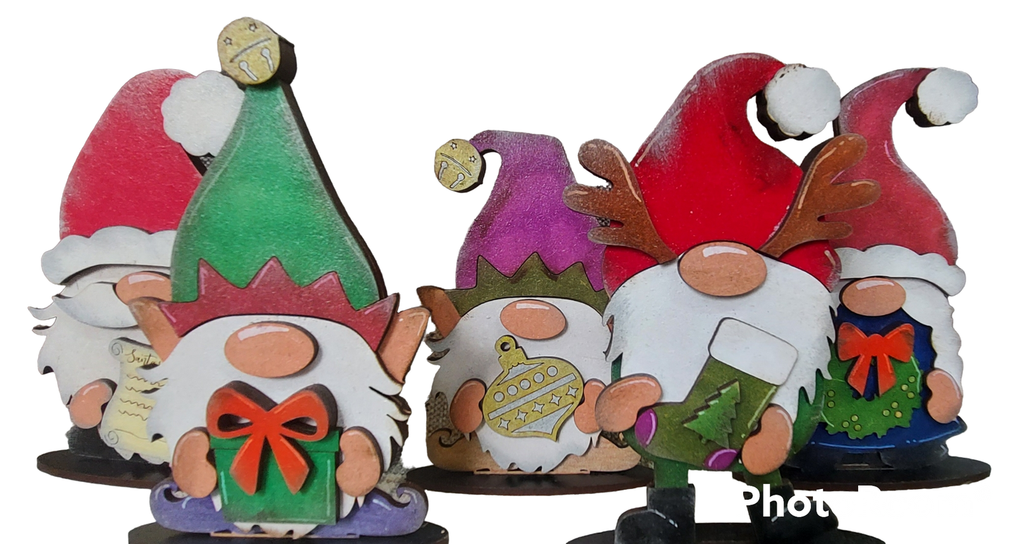 PAINTABLE SET OF 5 GONKS