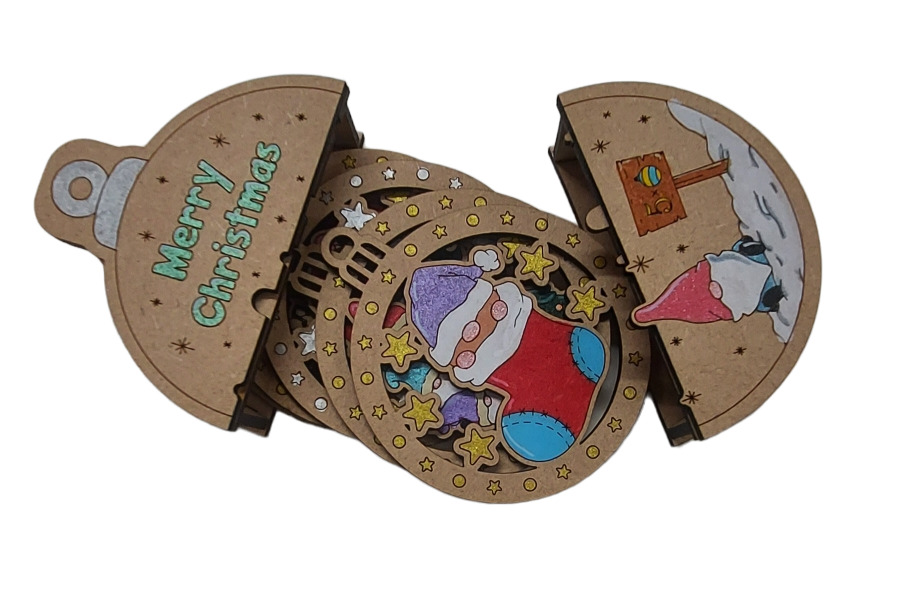 PAINTABLE CHRISTMAS ORNAMENT SET