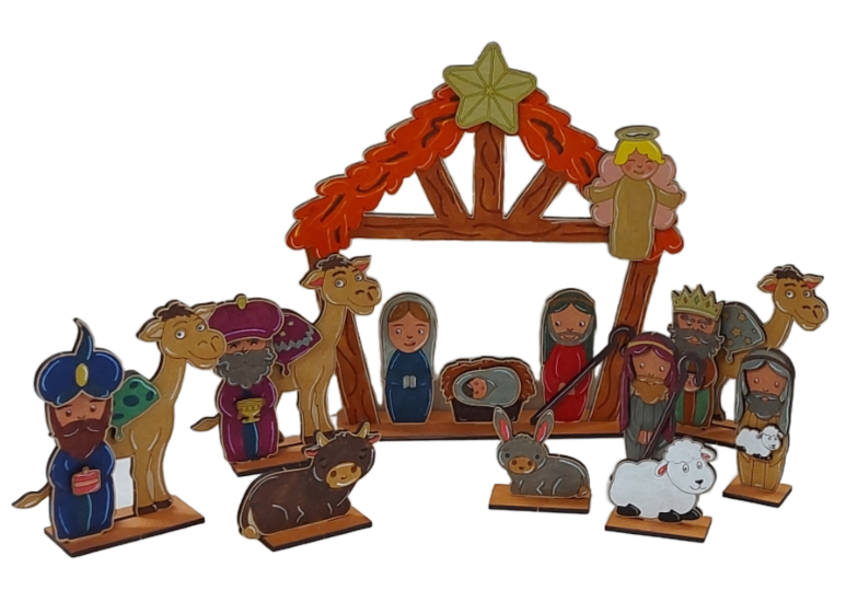 PAINTABLE CHRISTMAS NATIVITY