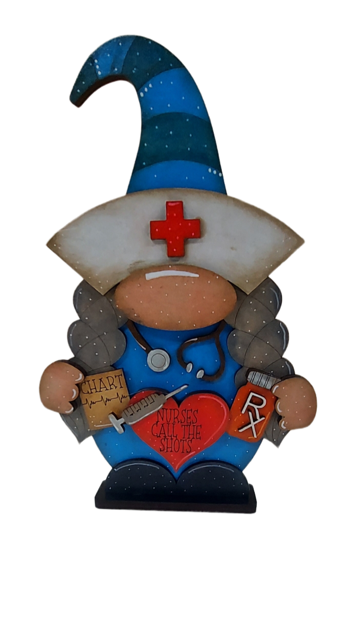 PAINTABLE FEMALE NURSE GONK / GNOME