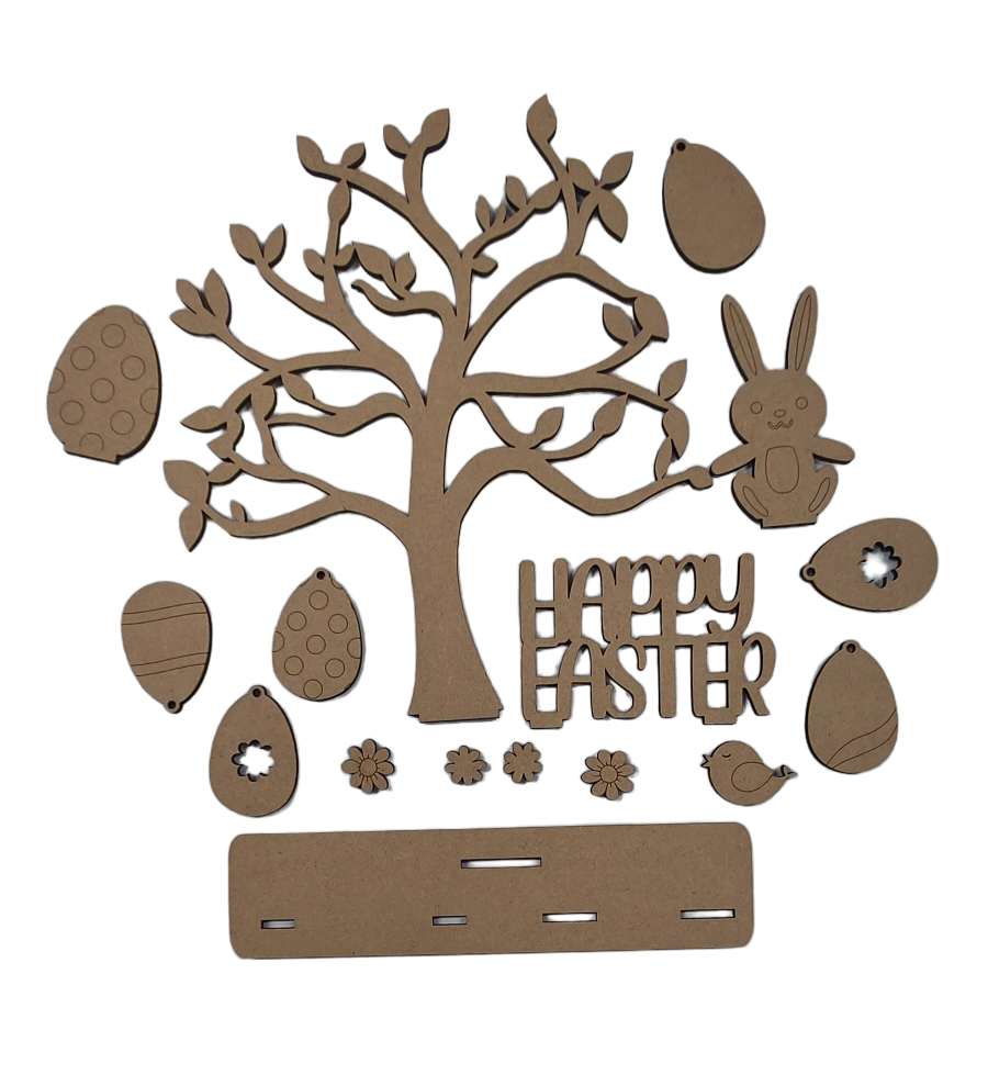 PAINTABLE MDF EASTER TREE KIT