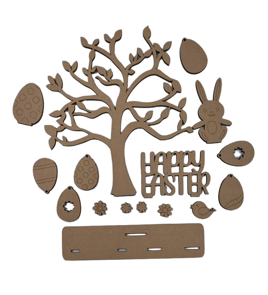 PAINTABLE MDF EASTER TREE KIT